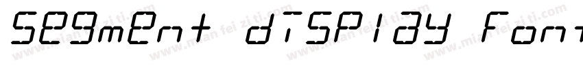 Segment display font字体转换